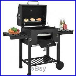 Gr8 Garden Large Outdoor Charcoal Barrel Drum BBQ Grill Garden Barbecue Outdoor Patio Smoker BBQ Barbeque Durable Portable With Wheels 