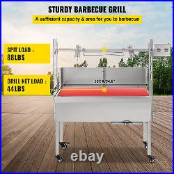 132 LBS Charcoal Hog Roast Barbeque Spit Machine Oven Rotisserie BBQ Tasty Brand