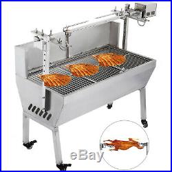 132 Lbs Stainless Steel BBQ, Lamb, Goat, Pig, Chicken Rotisserie Spit Roast Grill UK