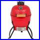 13_Charcoal_Smoker_Grill_Ceramic_Metal_Outdoor_BBQ_Smoking_with_Thermometer_Red_01_ihk