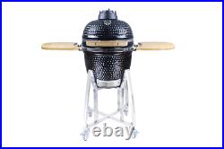 21 Bbq-bits Kamado Bbq Grill Smoker Ceramic Egg Charcoal Cooking Oven Outdoors