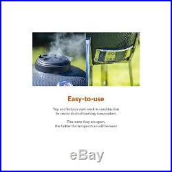 22 Inch Charcoal Ceramic Kamado Style Kettle Grill Egg BBQ in Grey with eiqeggxl