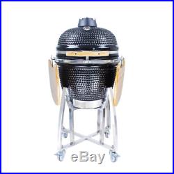 23.5 BBQ-BITS Kamado BBQ Grill Smoker Ceramic Egg Charcoal Cooking Oven Outdoor