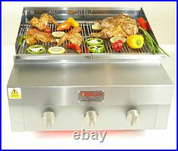 2 Burner Flame Grill Charcoal Grill With Full Griddle Chargrill Bbq Grill