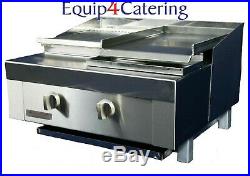 2 Burner Gas Charcoal Char Grill Bbq Heavy Duty For Commercial Use (table Top)