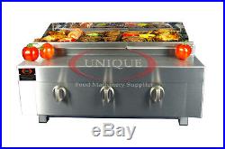 3 Burner Gas Charcoal Bbq Grill / Char-grill Heavy Duty For Commercial Use 340