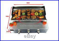 3 Burner Gas Charcoal Bbq Grill / Char-grill Heavy Duty For Commercial Use 340