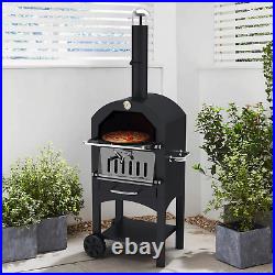 3 in 1 Pizza Oven Charcoal BBQ Grill Smoker Portable Barbecue Outdoor Camping