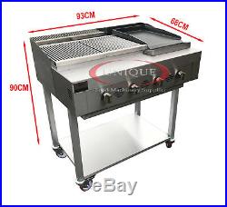 4 Burner Gas Charcoal Bbq Grill / Char-grill Heavy Duty For Commercial Use