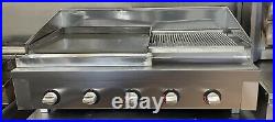 4 Burner Gas Charcoal Bbq Grill / Smash Burger Grill Heavy Duty Commercial Use