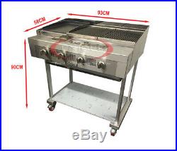 4 Burner Gas Charcoal Bbq Grill/char-grill Heavy Duty For Commercial Use