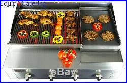 4 Burner Gas Charcoal Char Grill Bbq Heavy Duty For Commercial Use (table Top)