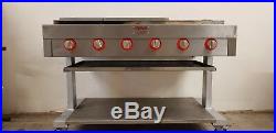 5 BURNER CHARCOAL GRILL FLAME BURGER GRILL WITH HALF GRIDDLE Chargrill BBQ
