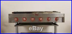 5 BURNER CHARCOAL GRILL FLAME BURGER GRILL WITH HALF GRIDDLE Chargrill BBQ