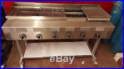 6 Burner Gas Char grill Charcoal Grill BBQ Grill+stand Natural/LPG. Large size