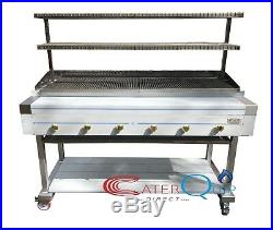 6 Burner Gas Charcoal Char Grill Bbq Heavy Duty For Commercial Use