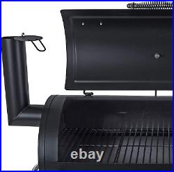 Azuma Bandit Barrel BBQ Charcoal Grill Wood Smoker Firebox Black Steel Barbecue