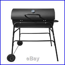 BARREL CHARCOAL BBQ PAGODA OIL DRUM COVERED GRILL GARDEN BARBECUE Wido