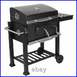 BBQ Barbecue Charcoal Grill with Wheels Smoker Portable Party Outdoor Patio Garden