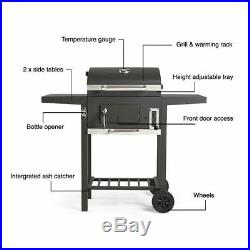 BBQ Barbecue Grill Compact Charcoal Burner Outside Garden Patio Cooking