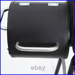 BBQ Barrel Trolley Stand Outdoor Barbeque Smoker Grill Charcoal Cooking Grille