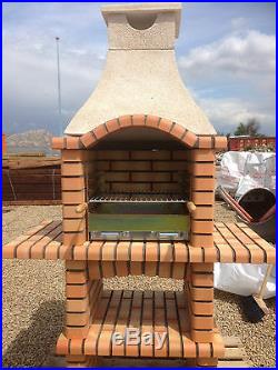 BBQ Charcoal Brick Barbecue with grill