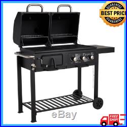 BBQ Charcoal/ Gas Grill Dual Fuel The Ultimate Barbecue For Your Garden
