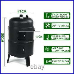 BBQ Charcoal Grill Barbecue Roaster Smoker Garden Patio Outdoor Cooking