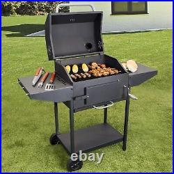 BBQ Charcoal Grill Barbecue Smoker American Style Garden Portable Outdoor
