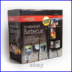 BBQ Charcoal Grill Barbecue Smoker American Style Garden Portable Outdoor UK