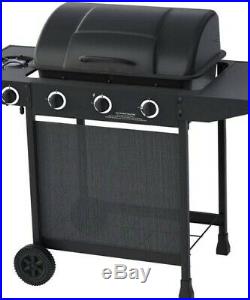 BBQ Gas 3 Side Burner Barbecue Charcoal Party Grill Cooking Garden Outdoor Patio