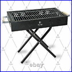 BBQ Gourmet Charcoal Grill Barbeque with 6 Skewers Stellar Black