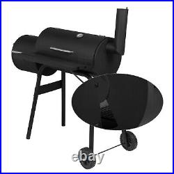 BBQ Grill Barbecue in two parts trolley with lid thermometer charcoal grill