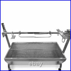 BBQ Grill Charcoal/Electric Spit Roaster Rotisserie Roasted Lamb/Pig/Turkey