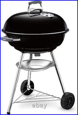 BBQ Grill with Lid Cover, Stand & Wheels, Charcoal Grill, Freestanding Outdoor