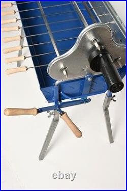 BBQ Grill with Lifting Mechanism, Electric Motor and Battery Motor