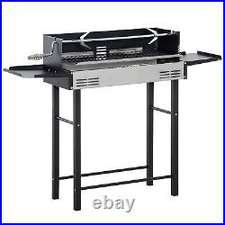 BBQ Rotisserie Grill Roaster Charcoal Spit Roasting Machine 3-Level Grill Grate