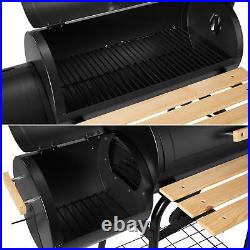 BBQ charcoal grill barbecue smoker grill cart with temperature display new