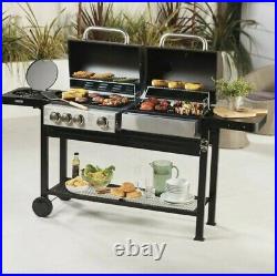 BRAND NEWGardeline Dual Fuel Barbecue Gas And Coal Combination Grill