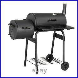 Barbecue BBQ Outdoor Charcoal Smoker Portable Grill Garden Barrel Drum Large