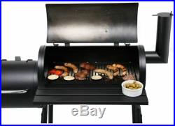 Barbecue BBQ Outdoor Charcoal Smoker Portable Grill Garden Barrel Drum Large