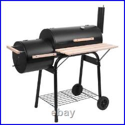 Barbecue BBQ Outdoor Charcoal Smoker Portable Grill Garden Barrel Drum Large UK