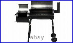Barrel Smoker Barbecue BBQ Outdoor Charcoal Portable Grill Garden Drum