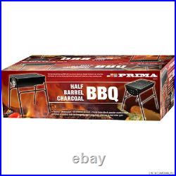 Bbq Charcoal Barbecue Grill Camping Picnic Cooking Stove Half Barrel Stove New