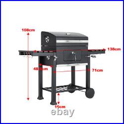 Bbq Charcoal Garden Outdoor Bbq Grill Portable Patio Barbeque Stove Heater Cart