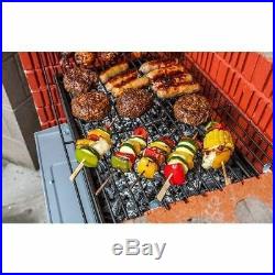 Bbq Grill Brick Outdoor Barbecue Stainless Portable Smoker Charcoal Grilling Set