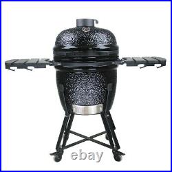 Black Bull Kamado 21 BBQ Grill Smoker Ceramic Egg Charcoal Cooking Oven Outdoor