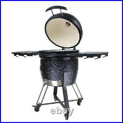 Black Bull Kamado 23.5 BBQ Grill Smoker Ceramic Egg Charcoal Oven Outdoor