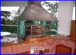 Brazilian BBQ Charcoal Grill 05 Skewers Rotisserie System Oca-Brazil