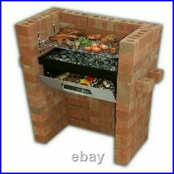 Built In Grill Oven Brick Stone BBQ DIY Kit Charcoal Outdoor Barbecue garden
